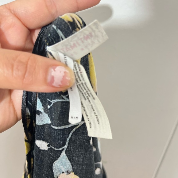 Free People Intimately  Mini Ruffle Black Floral Dress Size M - Picture 9 of 10